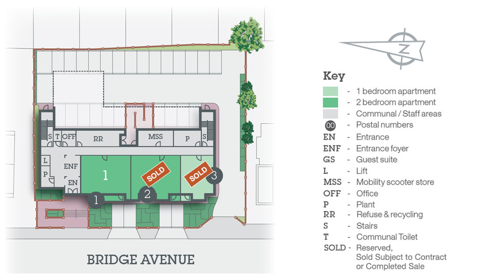 Ground floor site plan